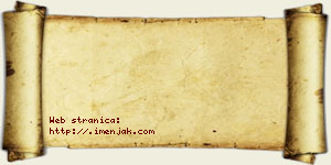 Dina Joksić vizit kartica